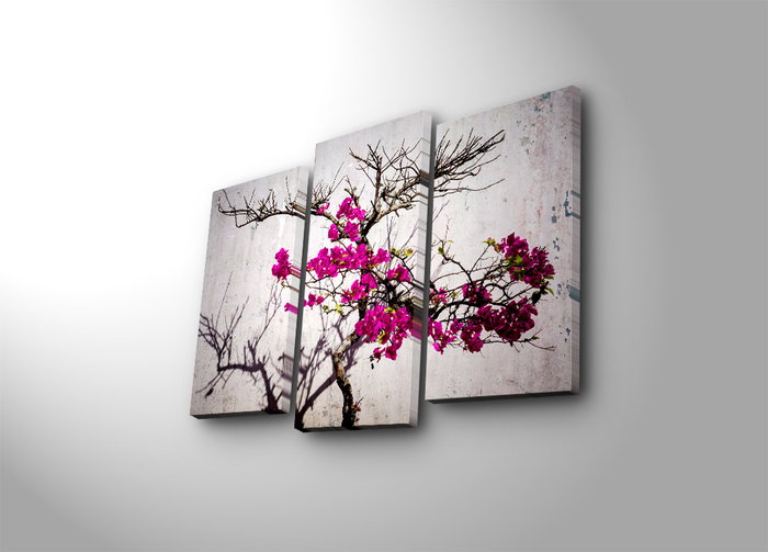 Wallity Cuadro Decorativo de Lienzo de Ante Multicolor (3 Piezas)